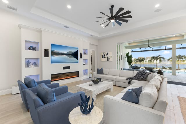 Recently completed living room by Brenton Gold